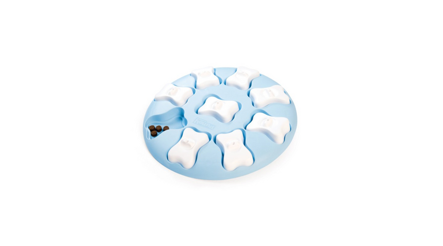 Puppy Smart Blue interaktív csemege kirakós kutyajáték, 1-es szint, Nina Ottosson